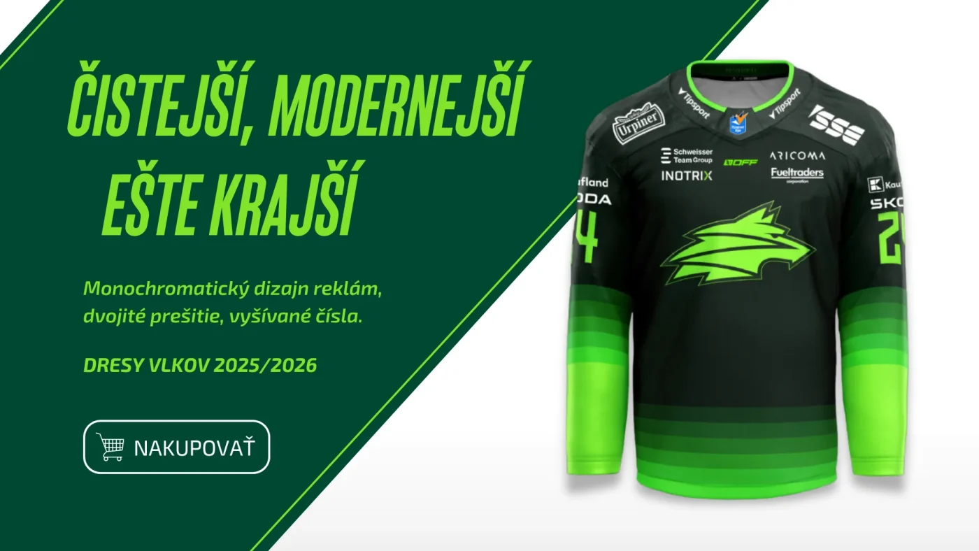 Nové hokejové dresy Vlci Žilina 2025/2026